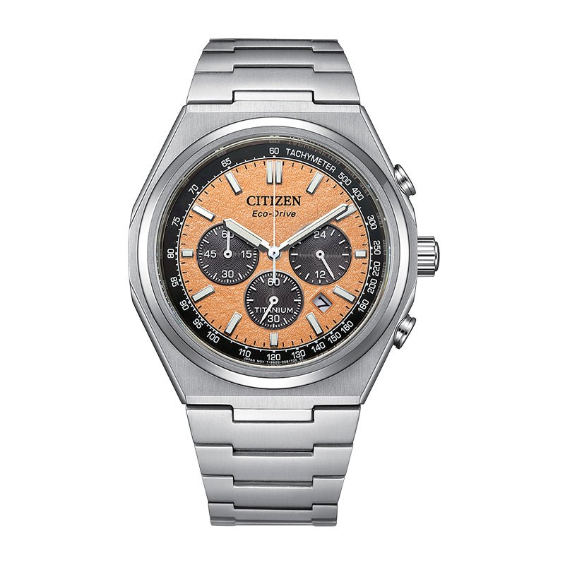 しん CITIZEN Zenshin Chronograph Super Titanium Eco-Drive CA4610-85Z