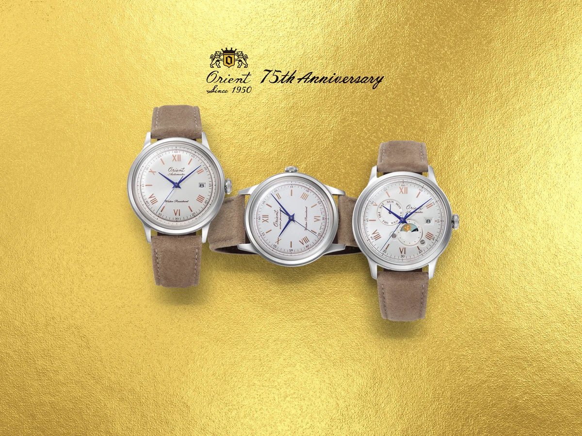 ORIENT Bambino Sun & Moon 75th Anniversary Limited Edition RA - AK0808S - Lam Workshop