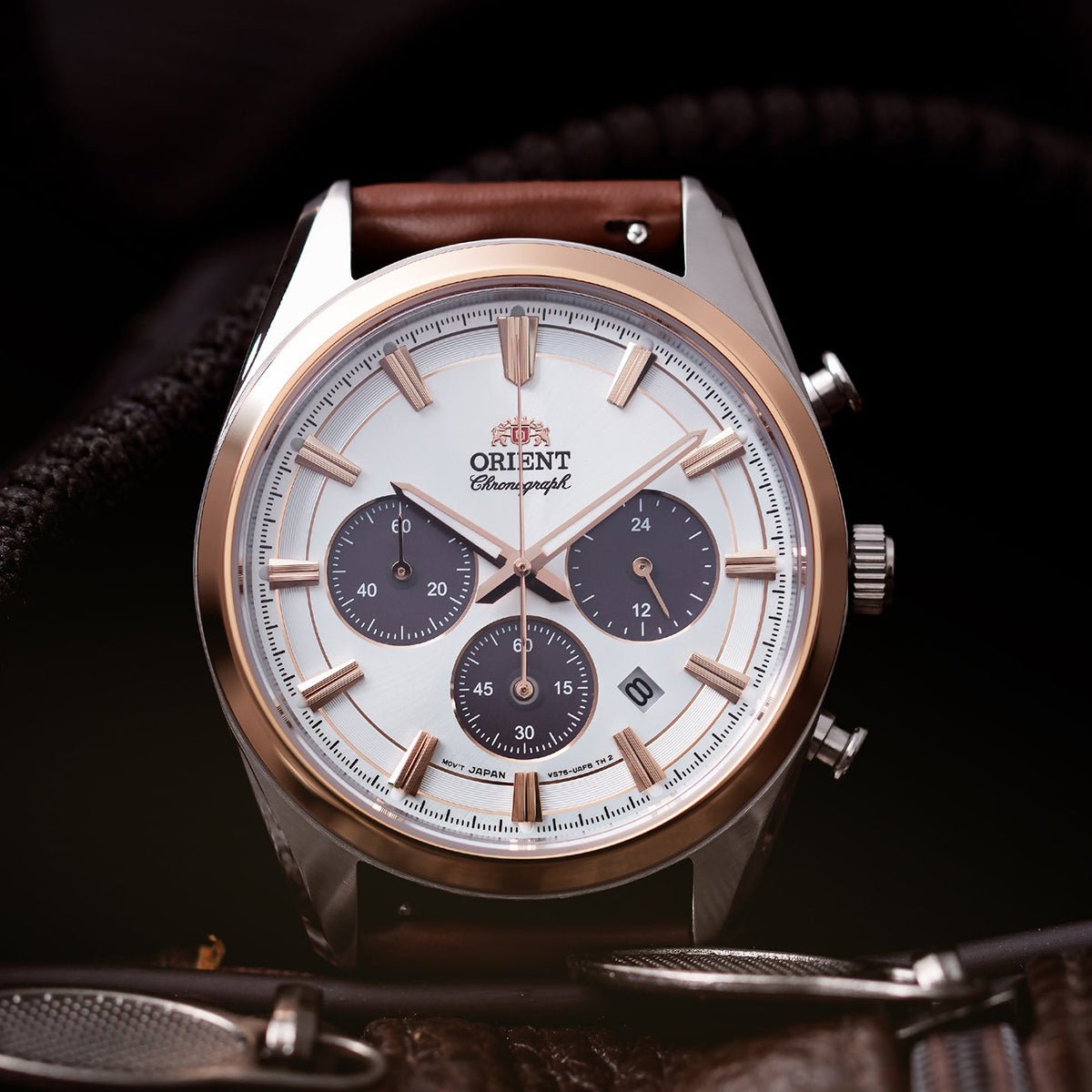 ORIENT Contemporary Chronograph Solar - Powered RA - TX0306S - Lam Workshop