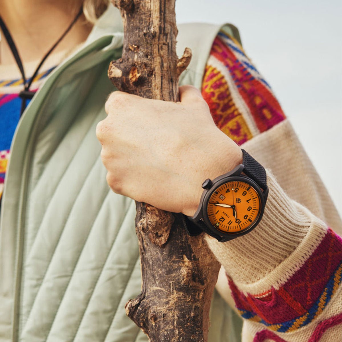 TIMEX Expedition North® Traprock 43mm Eco - Friendly Fabric Strap Watch TW2W23700 - Lam Workshop