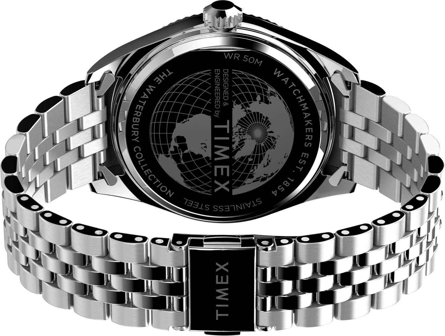 TIMEX Waterbury Legacy 41mm Stainless Steel Bracelet Watch TW2V18200