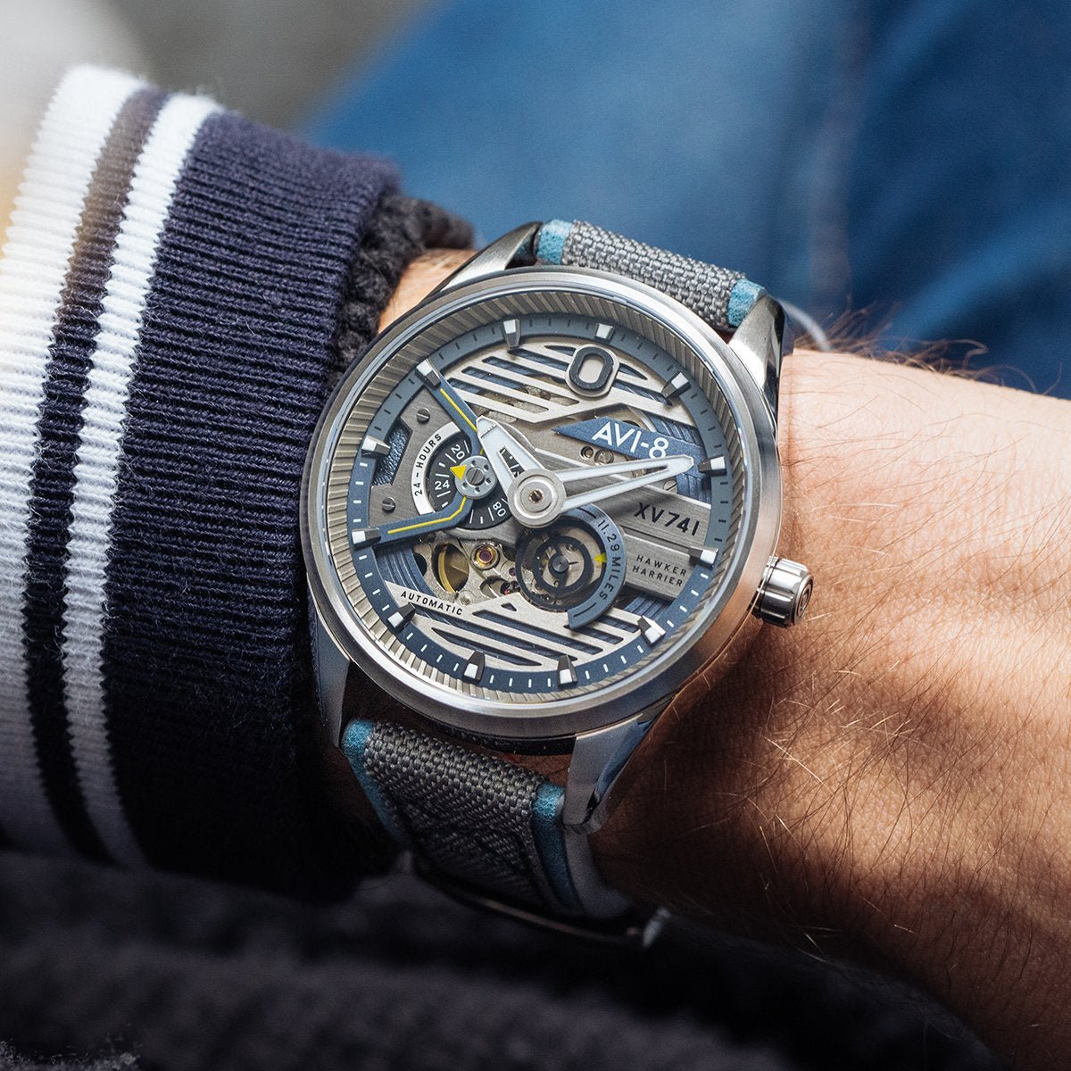 AVI - 8 Hawker Harrier XV741 Blue Nylon Automatic AV - 4074 - 01 - Lam Workshop