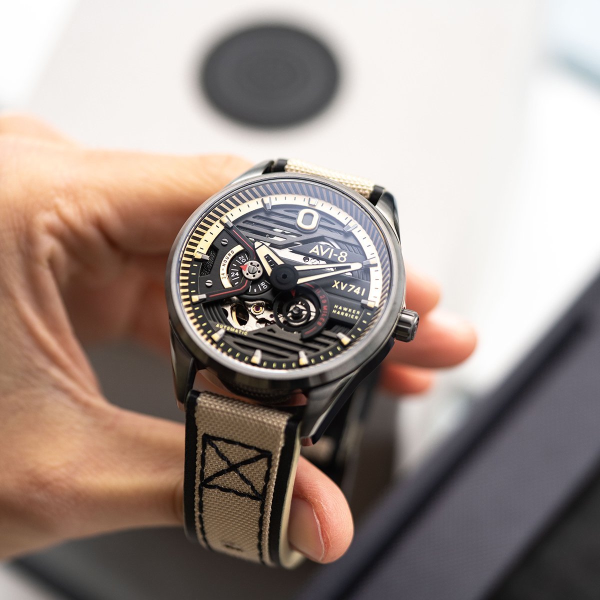 AVI - 8 Hawker Harrier XV741 Blue Nylon Automatic AV - 4074 - 02 - Lam Workshop