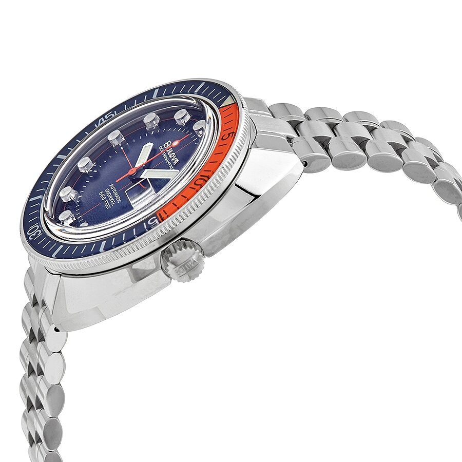BULOVA Oceanographer Automatic Blue Dial Men's Watch 96B321 - Lam Workshop