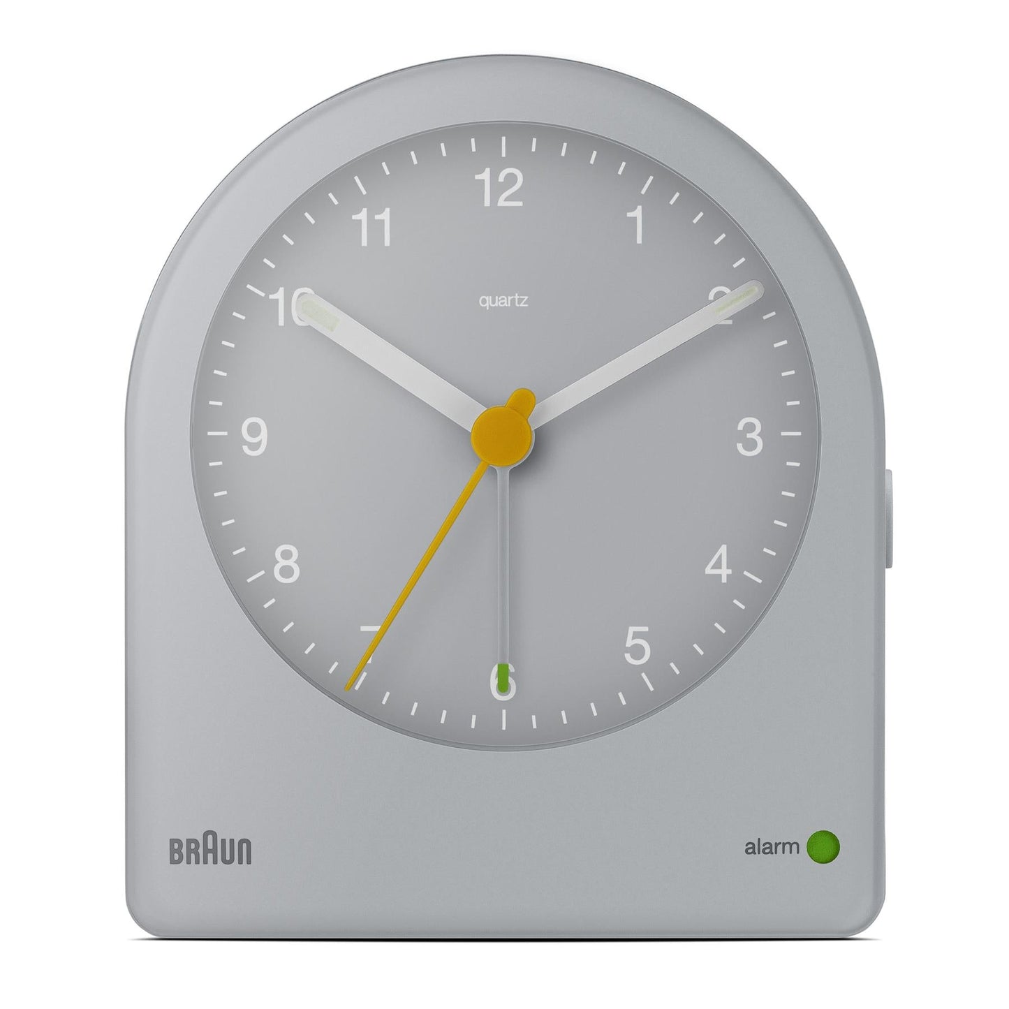 BRAUN Classic Analogue Alarm Clock Grey BC22G