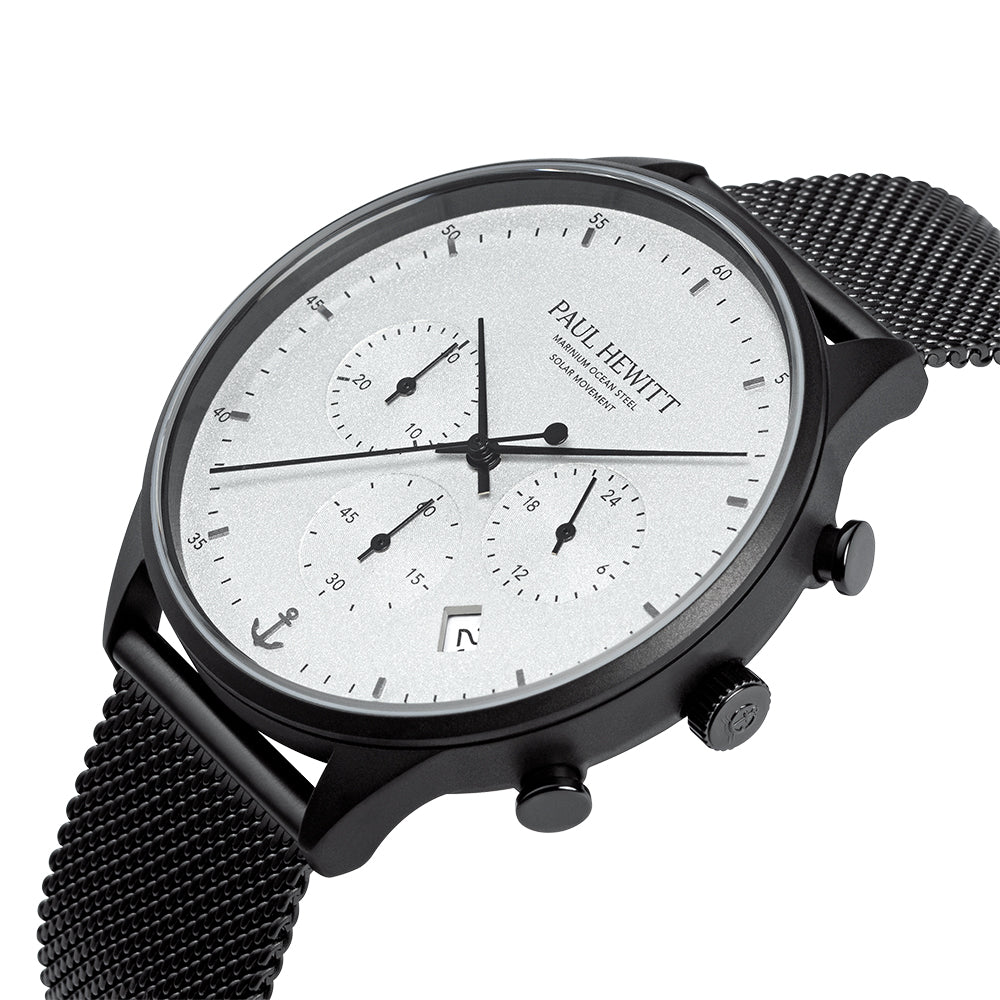 PAUL HEWITT Solar Chrono Black White PH-W-0300