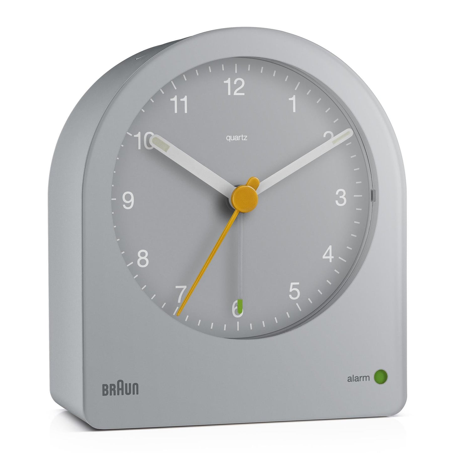 BRAUN Classic Analogue Alarm Clock Grey BC22G