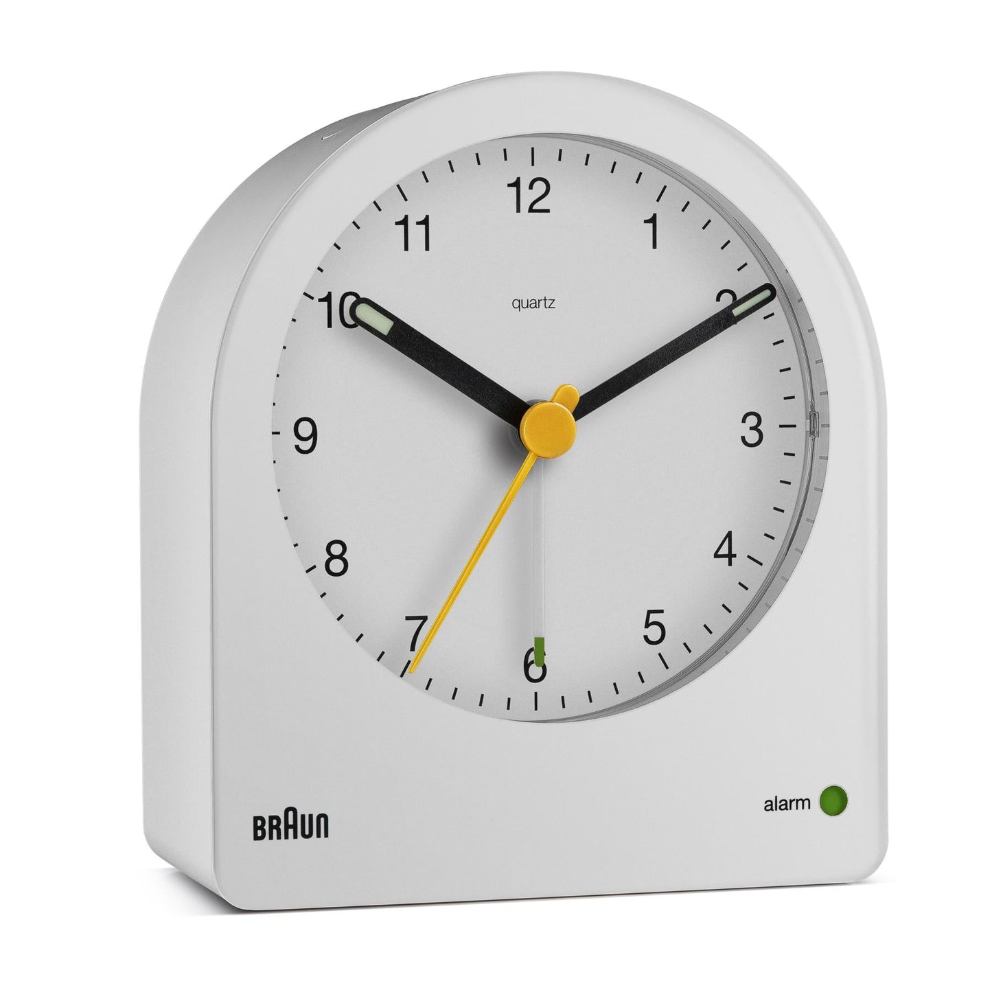 BRAUN Classic Analogue Alarm Clock White BC22W