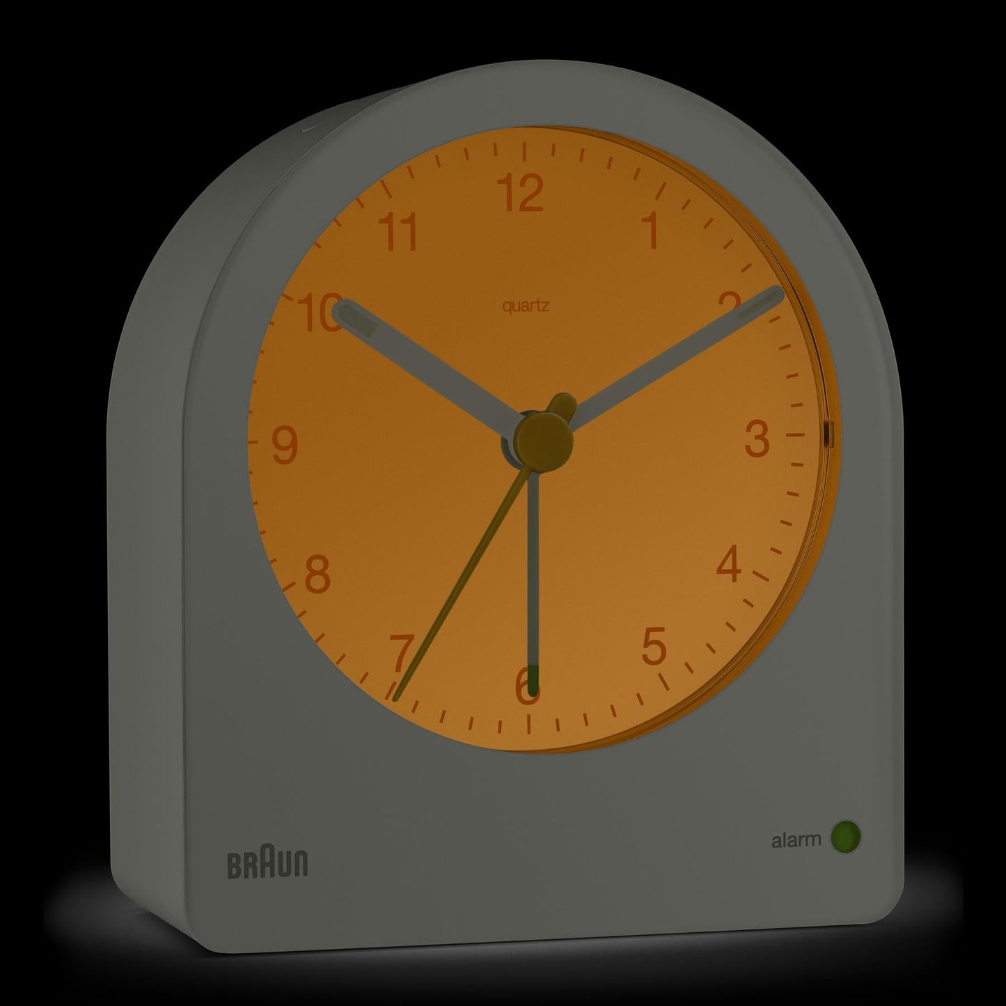 BRAUN Classic Analogue Alarm Clock Grey BC22G