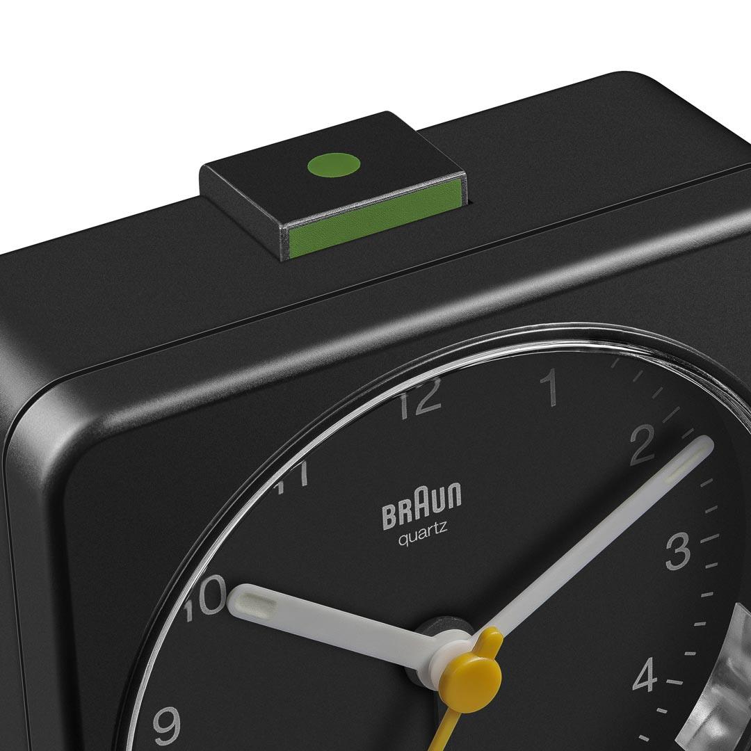 BRAUN Classic Analogue Alarm Clock Black BC03B