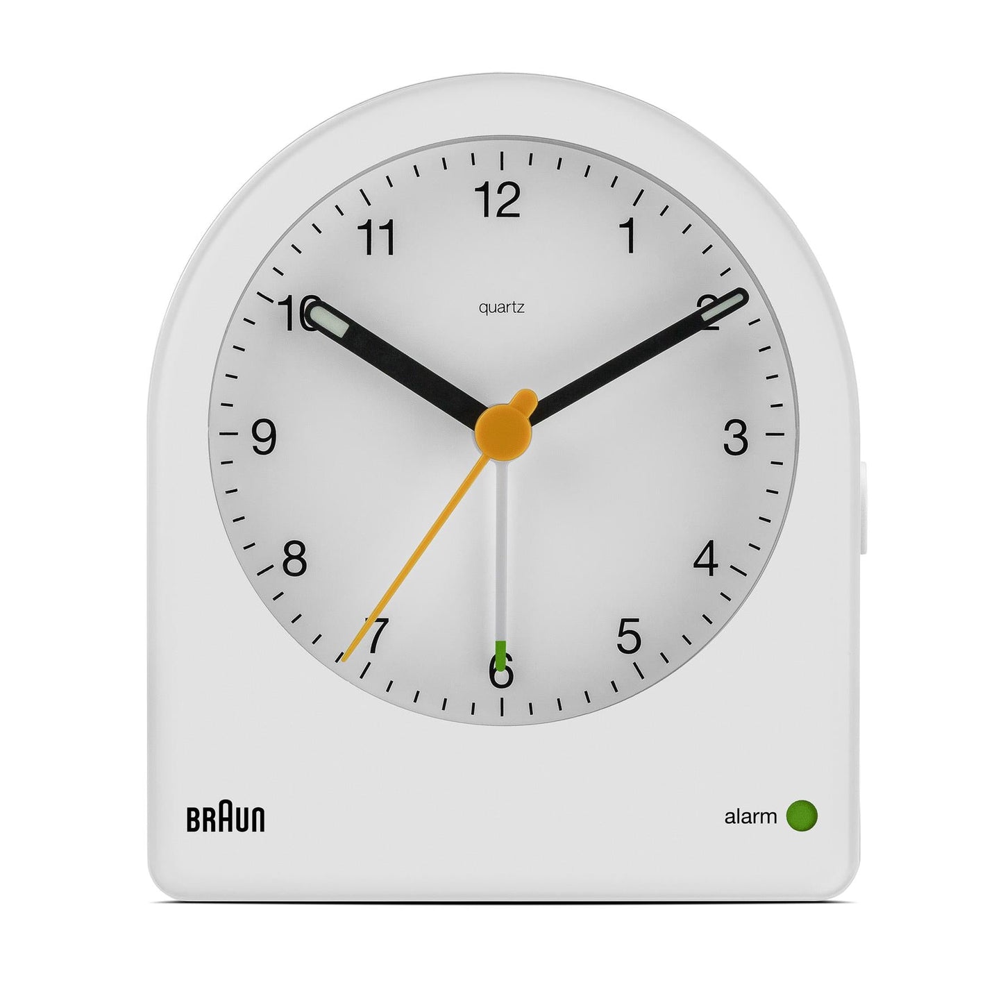 BRAUN Classic Analogue Alarm Clock White BC22W