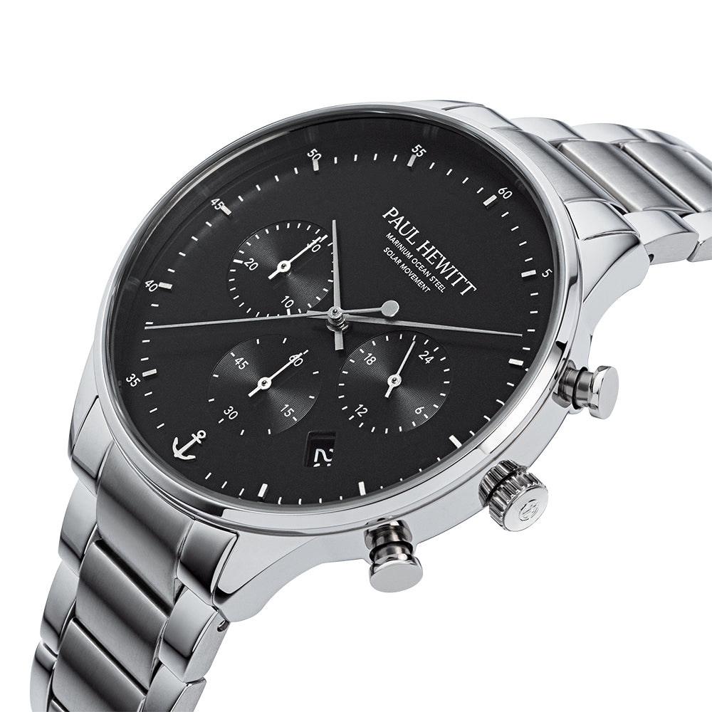 PAUL HEWITT Chrono Silver Black PH-W-0301