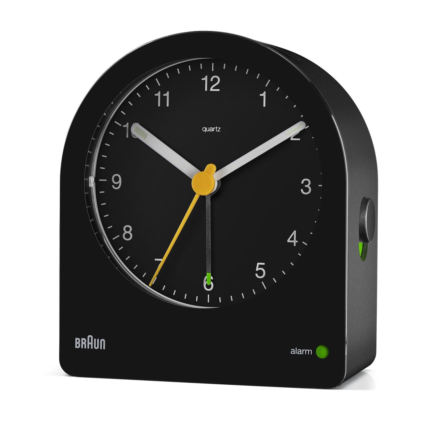 BRAUN Classic Analogue Alarm Clock Black BC22B