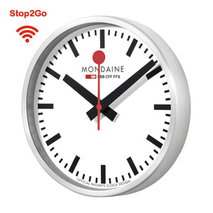 MONDAINE Stop2go WiFi Wall Clock 25cm MSM.25S11