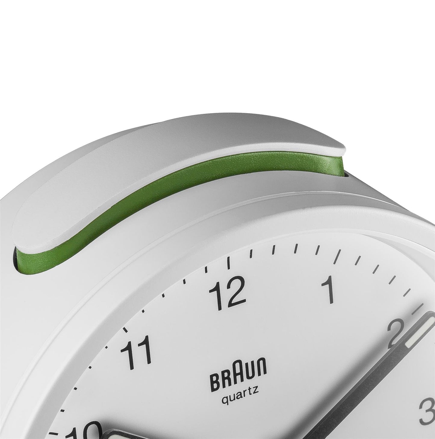 BRAUN Classic Analogue Alarm Clock White BC12W