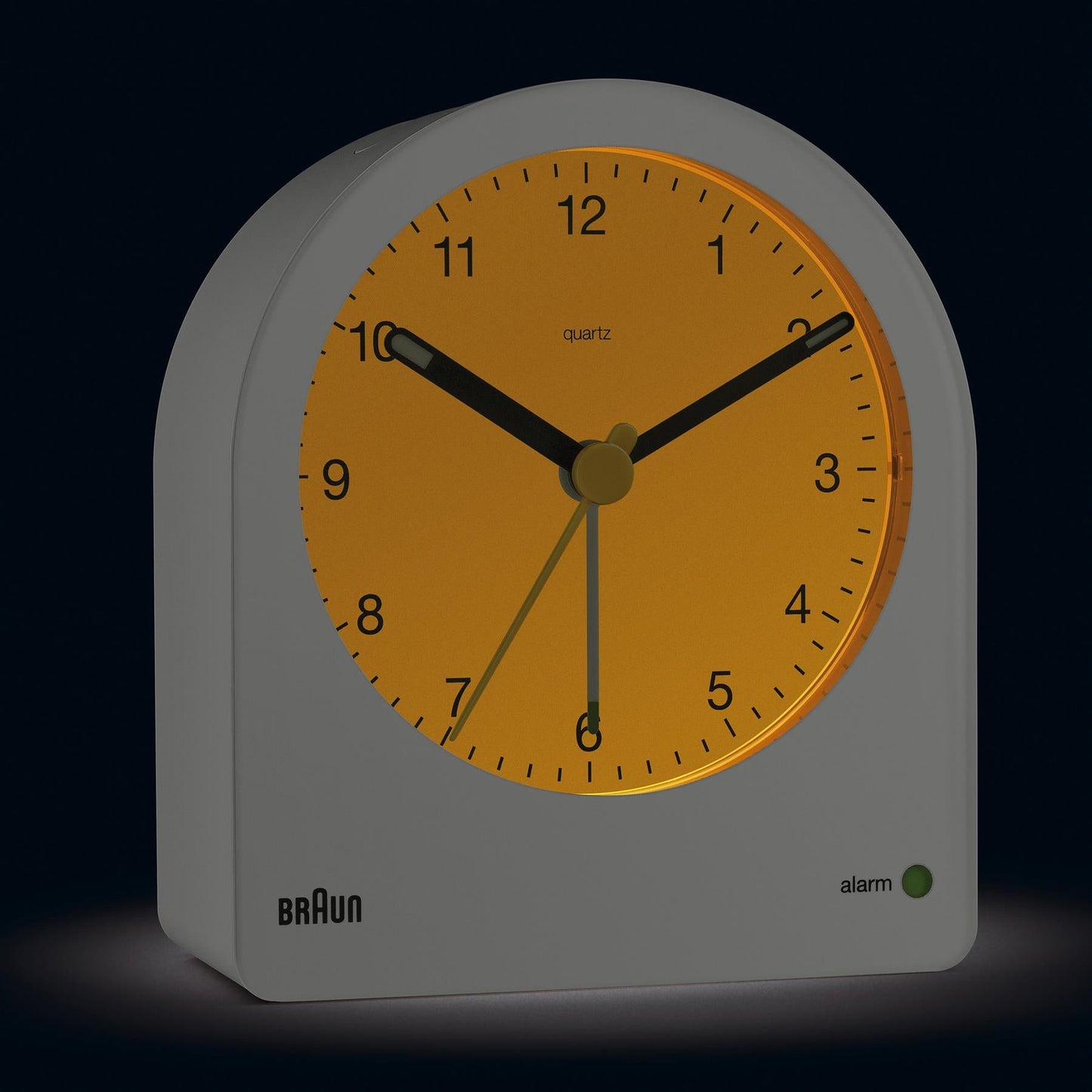 BRAUN Classic Analogue Alarm Clock White BC22W