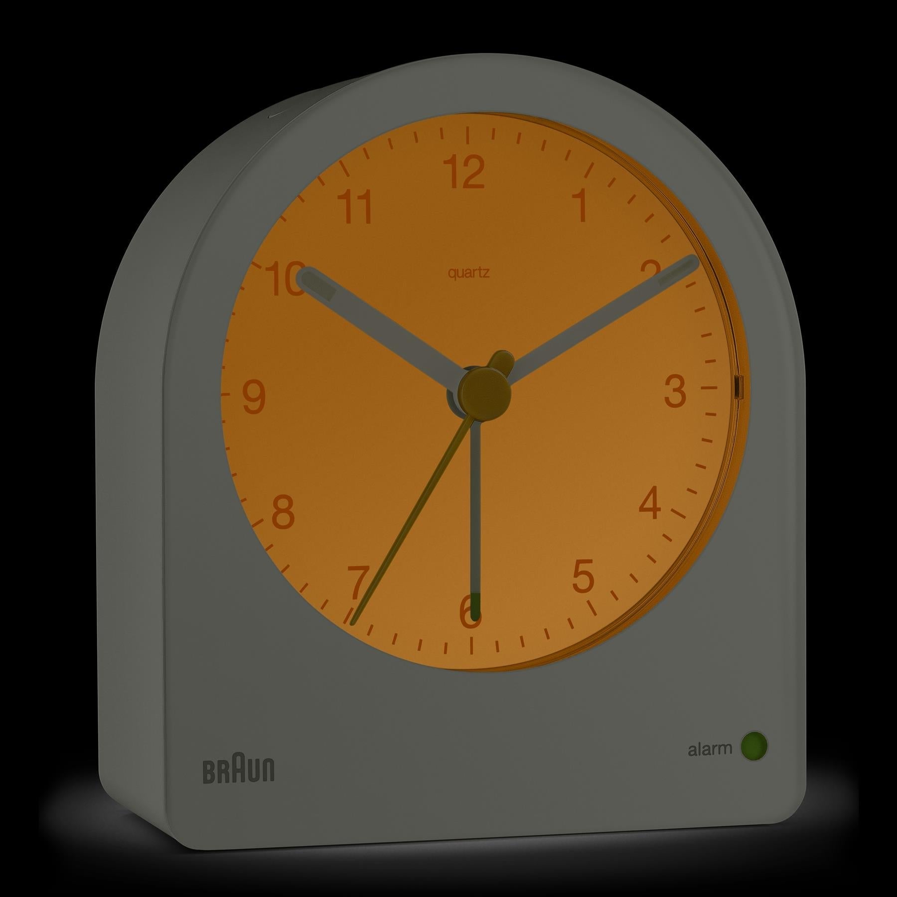 BRAUN Classic Analogue Alarm Clock Grey BC22G - Lam Workshop