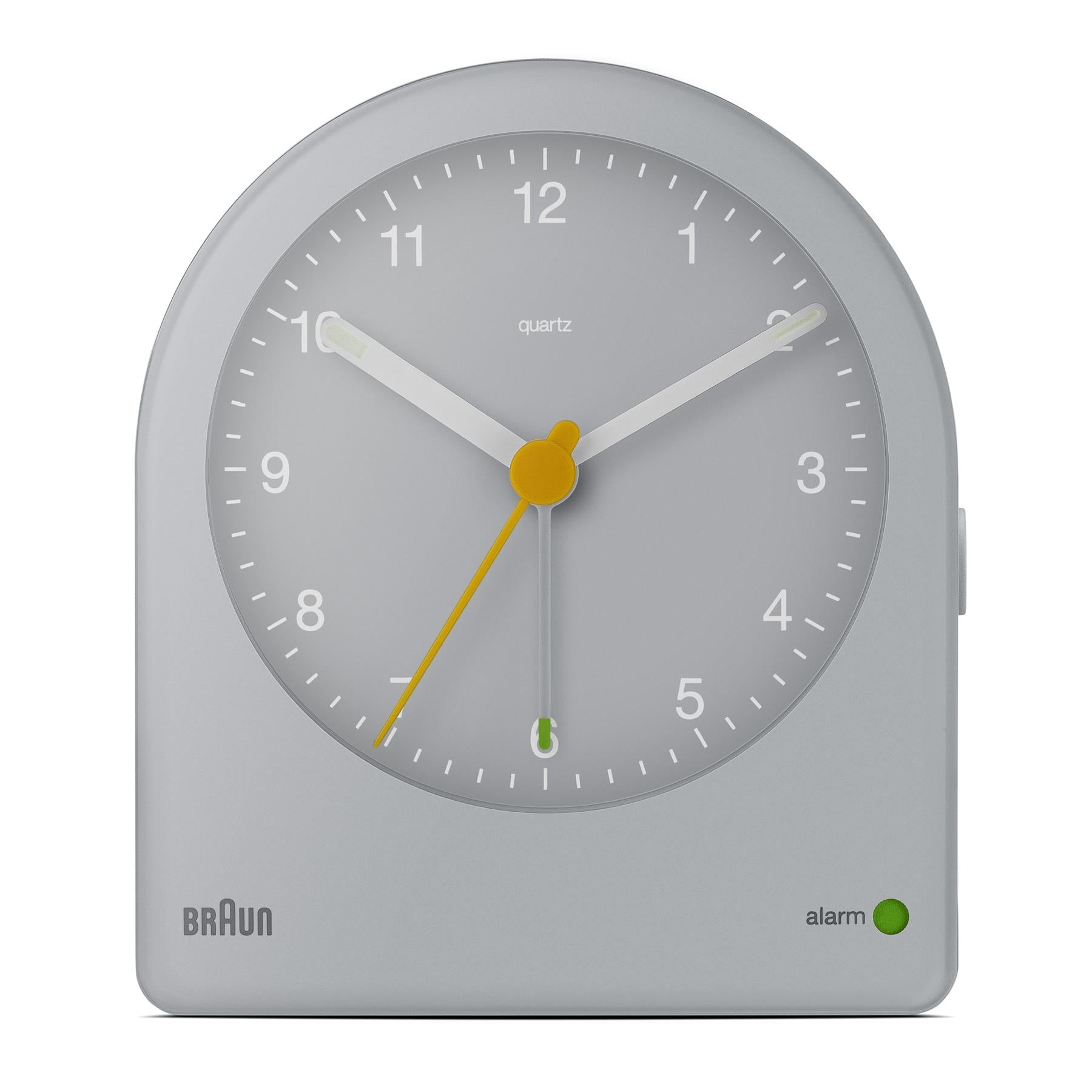 BRAUN Classic Analogue Alarm Clock Grey BC22G - Lam Workshop
