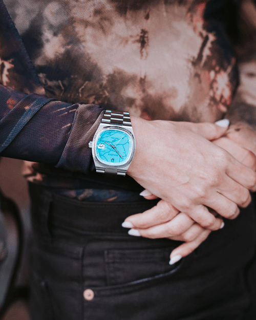 BULOVA Super Seville Turquoise Stone 96B455 - Lam Workshop