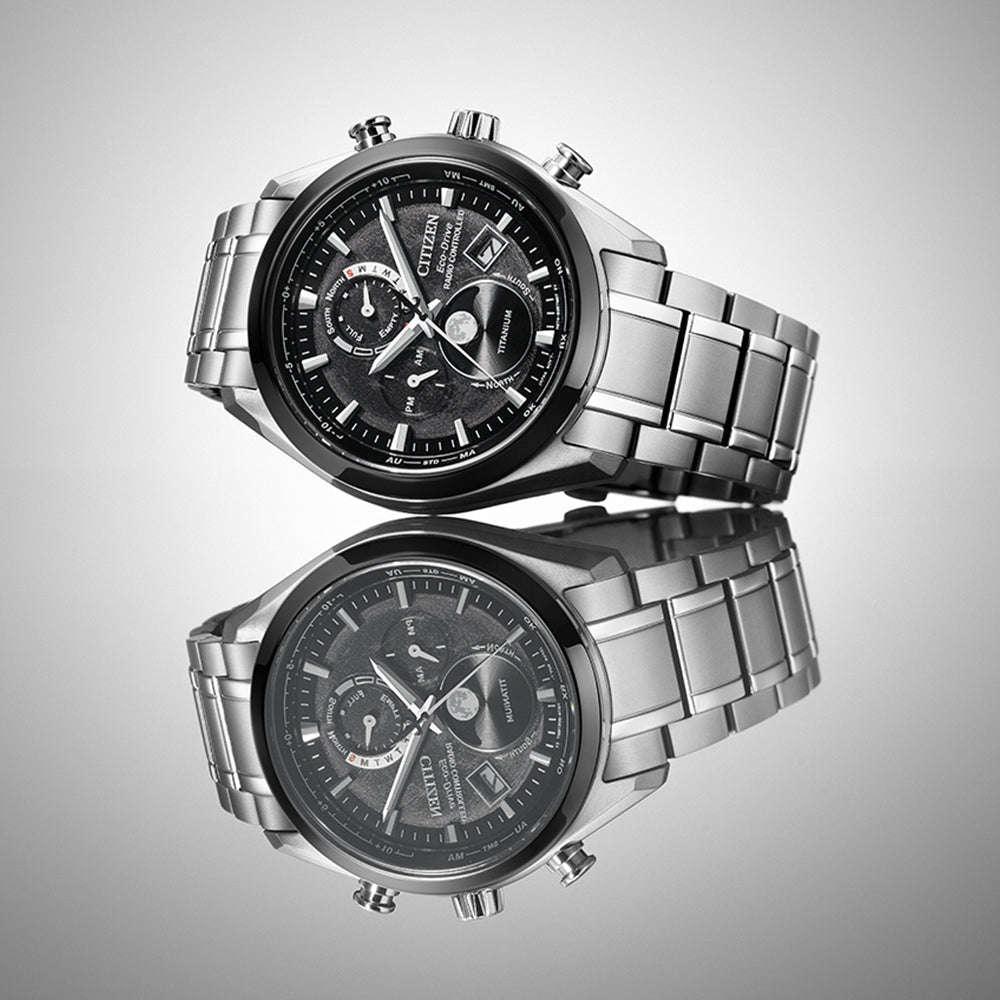 CITIZEN Eco - Drive Radio Controlled Moon Phase BY1018 - 80E - Lam Workshop