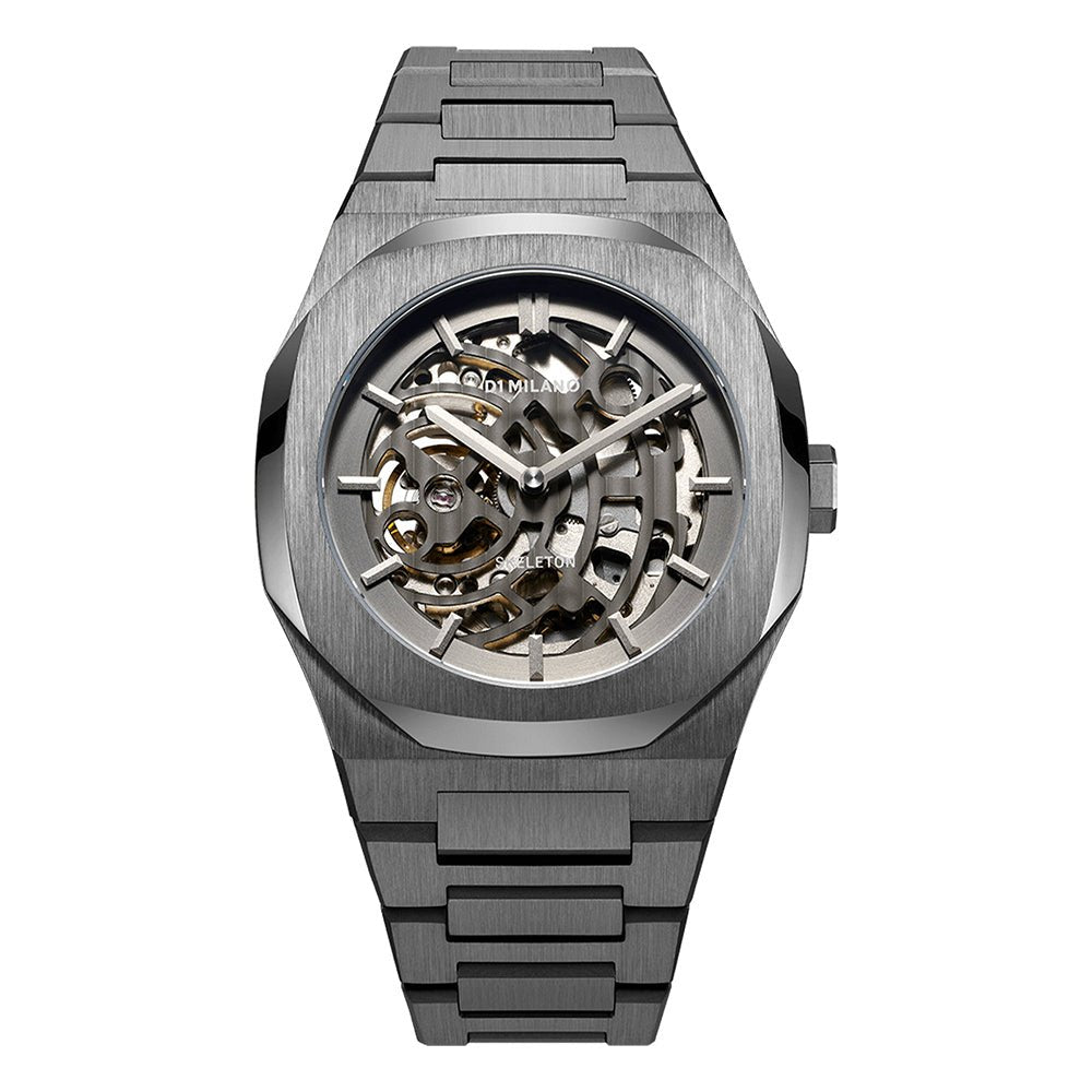 D1 MILANO Skeleton 41.5mm Gun Metal SKBJ02 - Lam Workshop