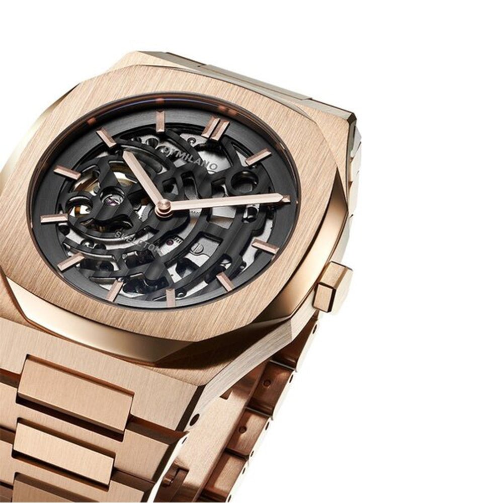 D1 MILANO Skeleton 41.5mm Rose Gold SKBJ03 - Lam Workshop
