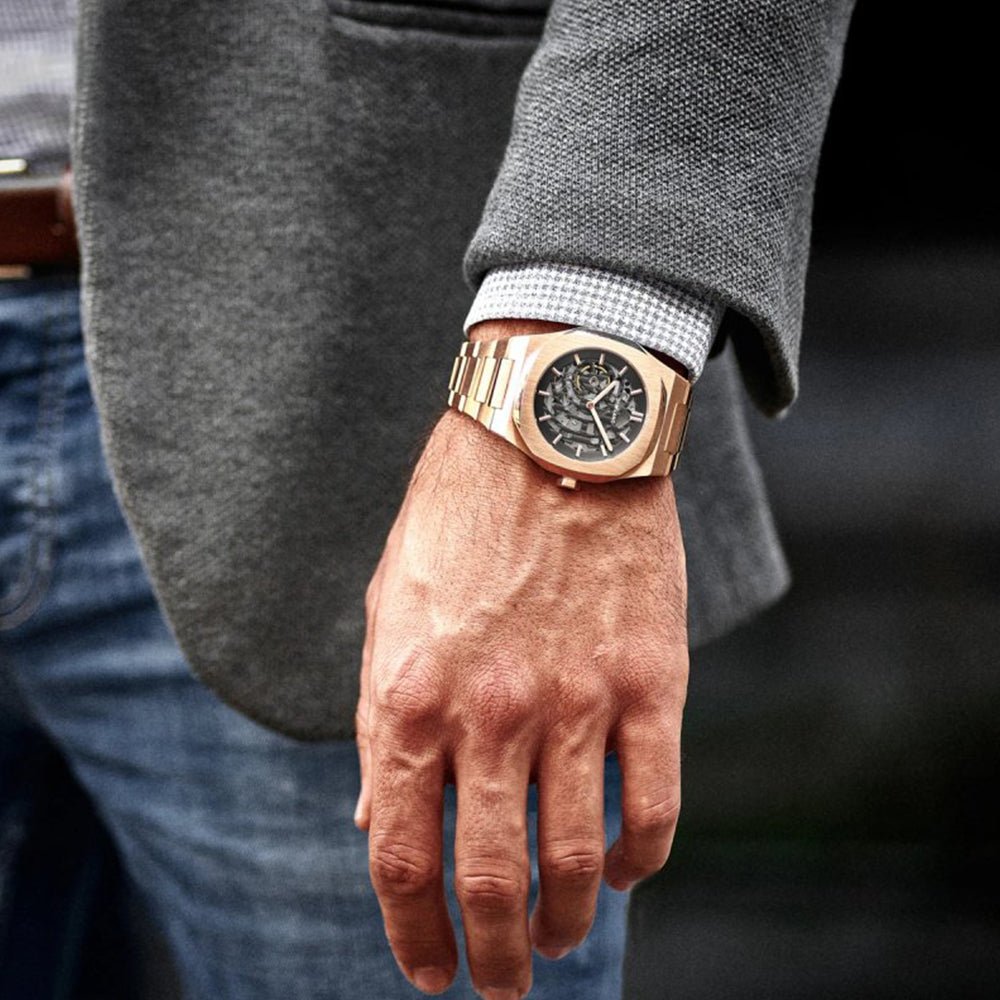 D1 MILANO Skeleton 41.5mm Rose Gold SKBJ03 - Lam Workshop