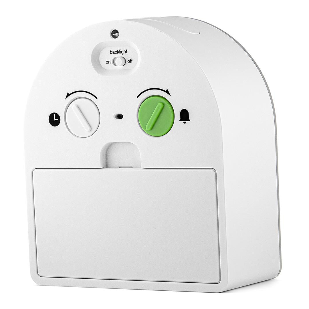 BRAUN Classic Analogue Alarm Clock White BC22W