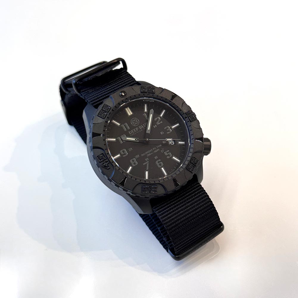 DEEP BLUE Daynight PC Tritium Auto 44MM DB01 - BK - BL - Nato - Lam Workshop