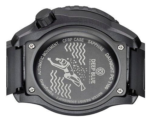 DEEP BLUE Daynight PC Tritium Auto 44MM DB01 - BK - BL - Nato - Lam Workshop