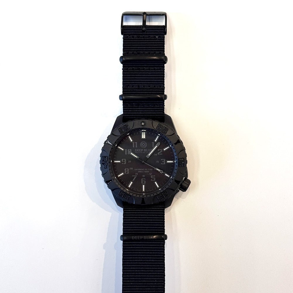 DEEP BLUE Daynight PC Tritium Auto 44MM DB01 - BK - BL - Nato - Lam Workshop