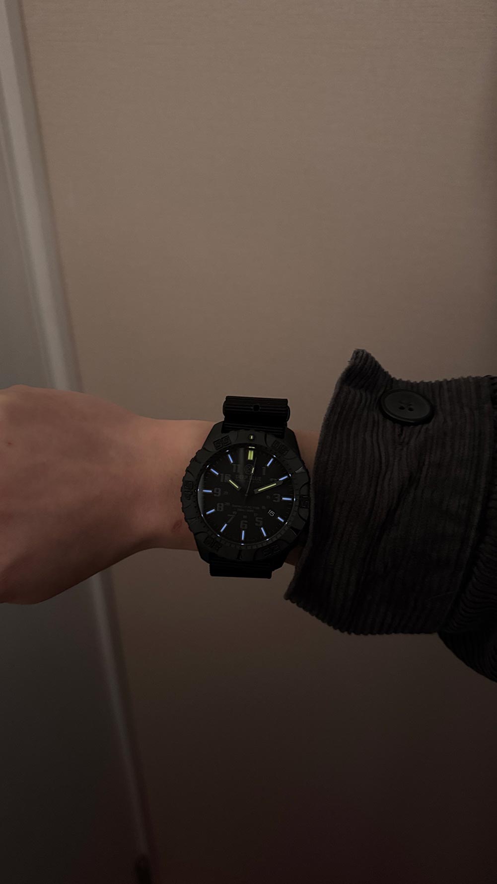 DEEP BLUE Daynight PC Tritium Auto 44MM DB01 - BK - BL - Nato - Lam Workshop