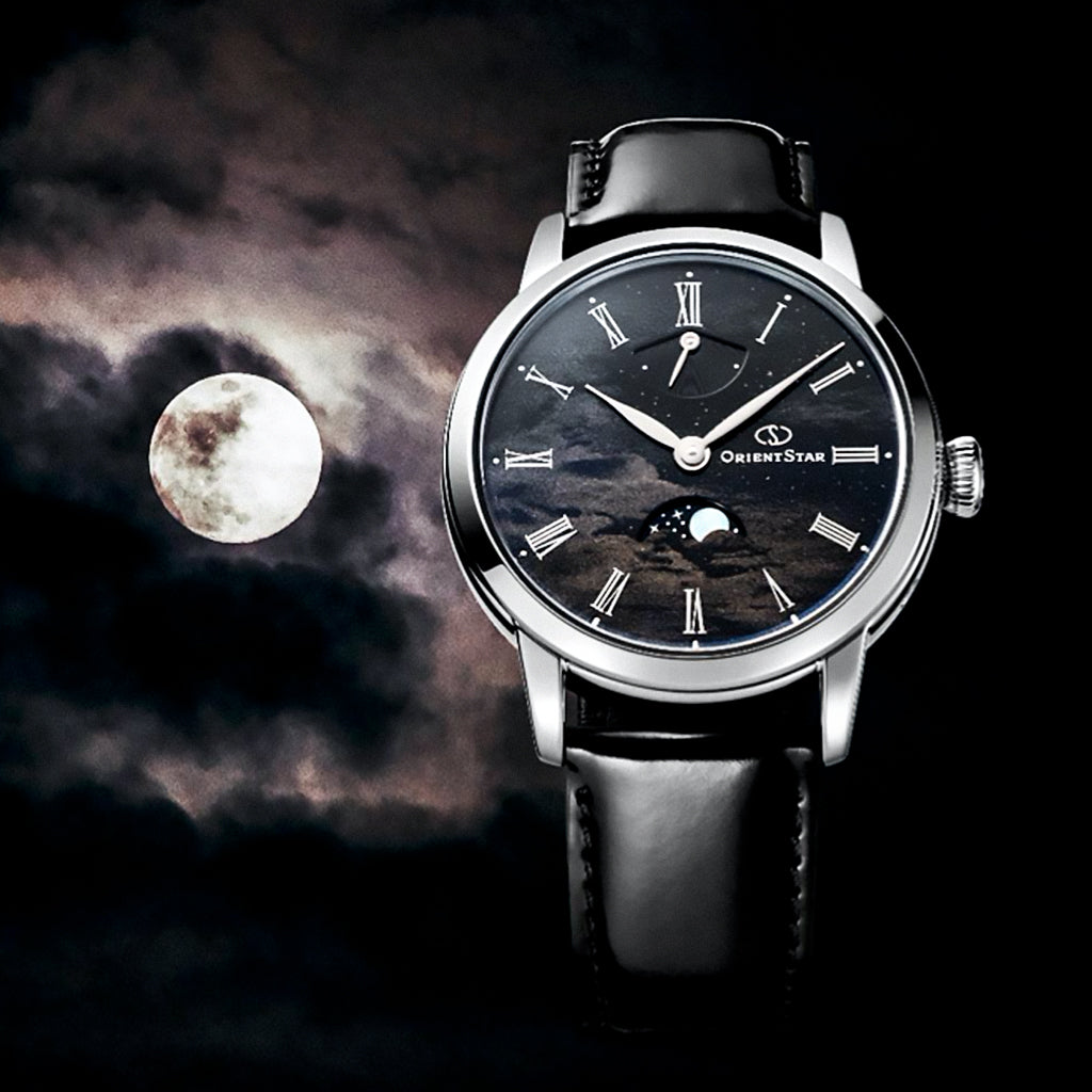 ORIENT STAR M45 F8 Moon Phase Hand Winding 75th Anniversary Limited Edition RE-BW0008B