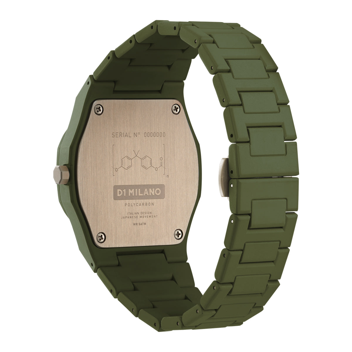 D1 MILANO Polycarbon Military Green PCBJ22