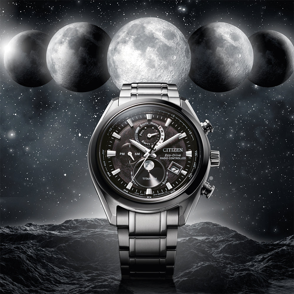 CITIZEN Eco-Drive Radio Controlled Moon Phase BY1018-80E