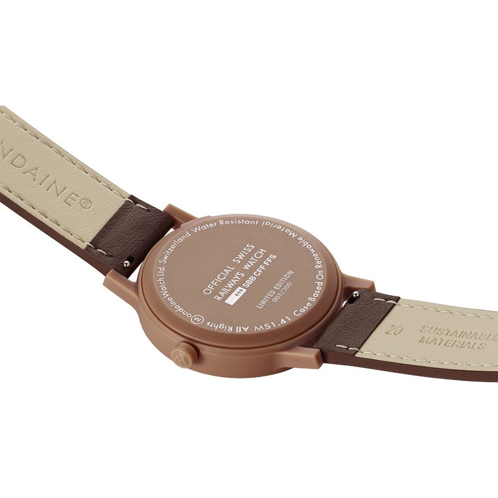 MONDAINE Essence Mocha 41mm Limited Edition MS1.41170.LTV - Lam Workshop