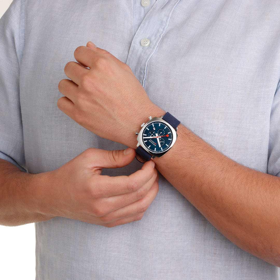 MONDAINE Grand Cushion Set Blue 41mm MSL.41440.LD - Lam Workshop