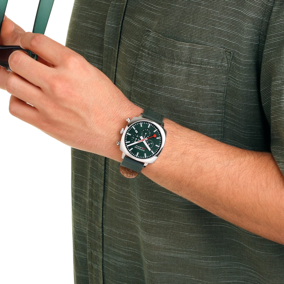 MONDAINE Grand Cushion Set Green 41mm MSL.41460.LF - Lam Workshop