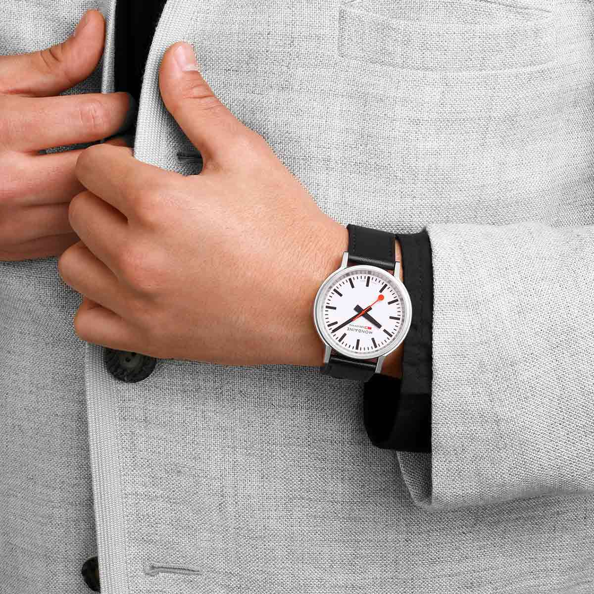 MONDAINE Stop2Go 41mm MST.4101B.LBV.2SE - Lam Workshop