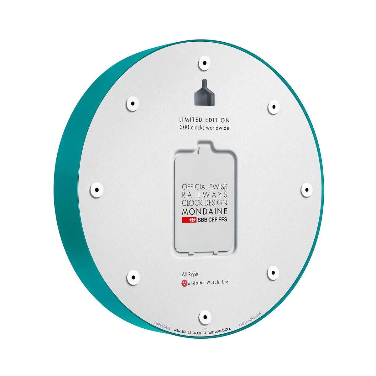 MONDAINE Stop2go WiFi Wall Clock 25cm Limited Edition MSM.25S11.1.D - Lam Workshop