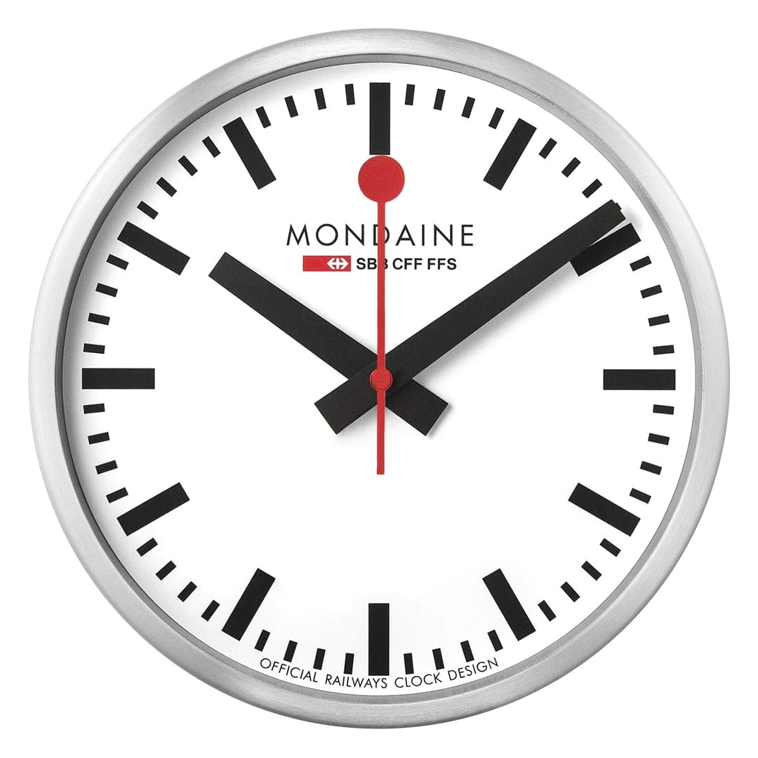MONDAINE Stop2go WiFi Wall Clock 25cm MSM.25S11 - Lam Workshop