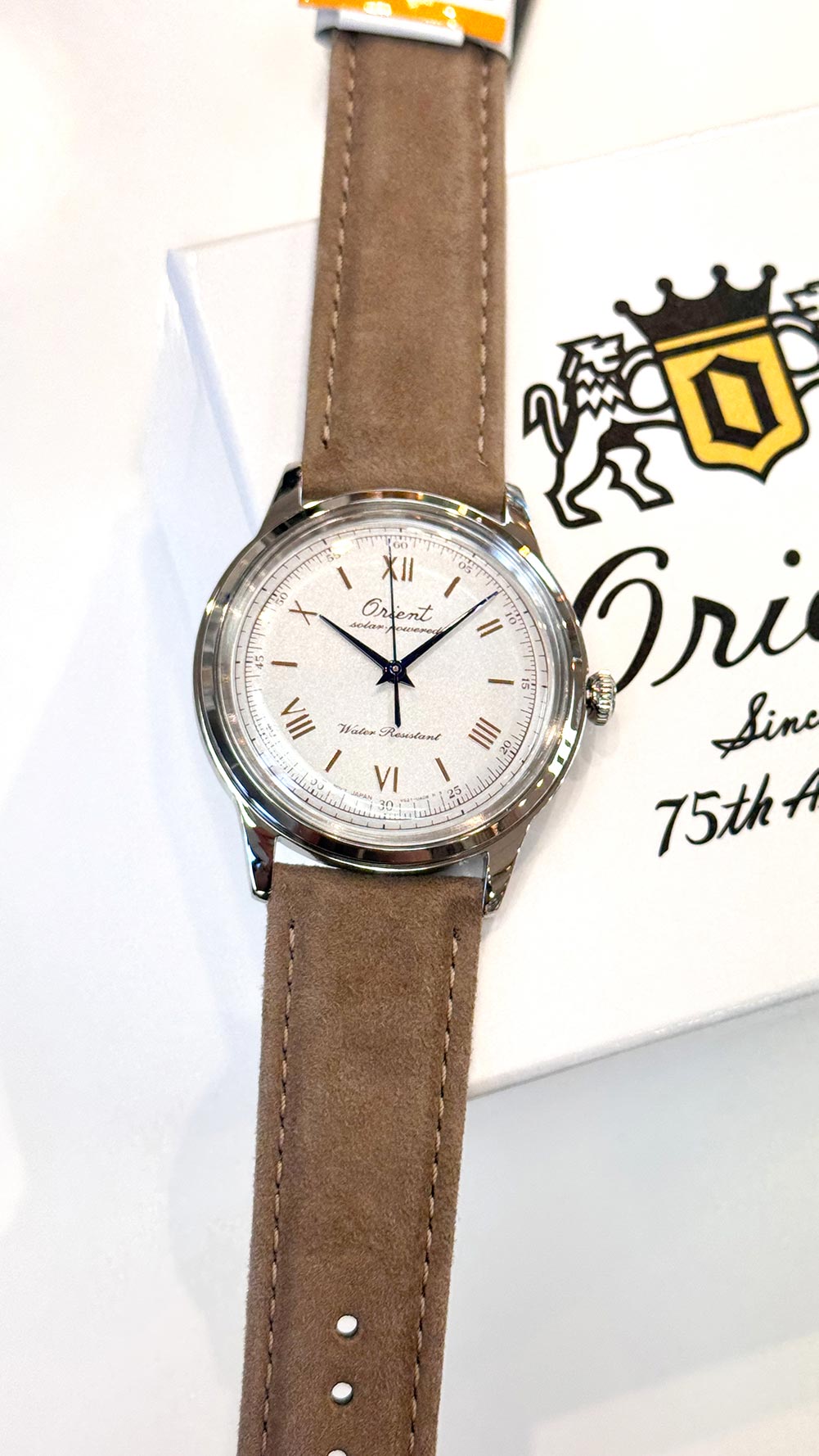 ORIENT Bambino 38mm Solar - powered 75th anniversary Limited Edition RA - WK0006S - Lam Workshop