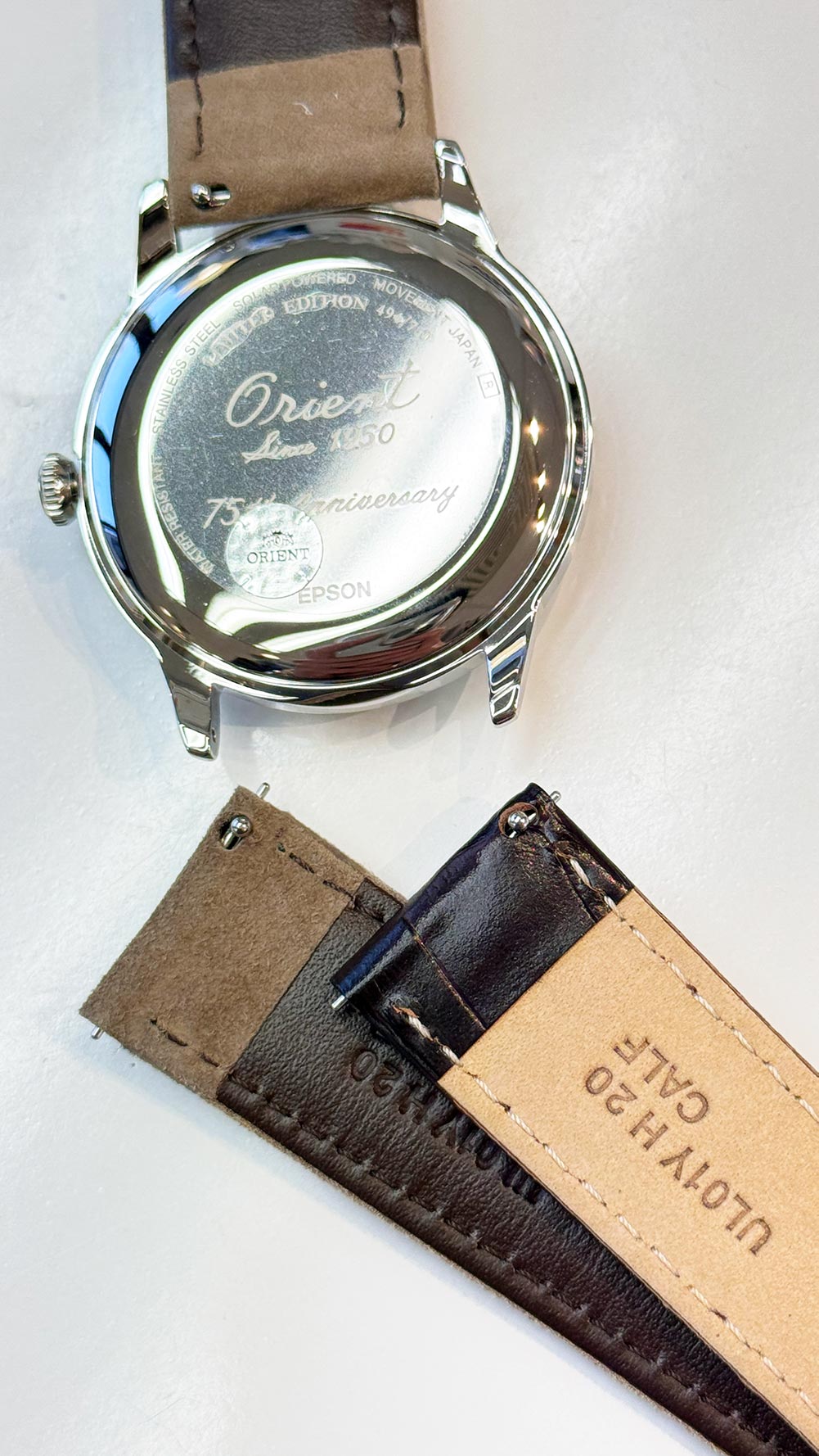 ORIENT Bambino 38mm Solar - powered 75th anniversary Limited Edition RA - WK0006S - Lam Workshop