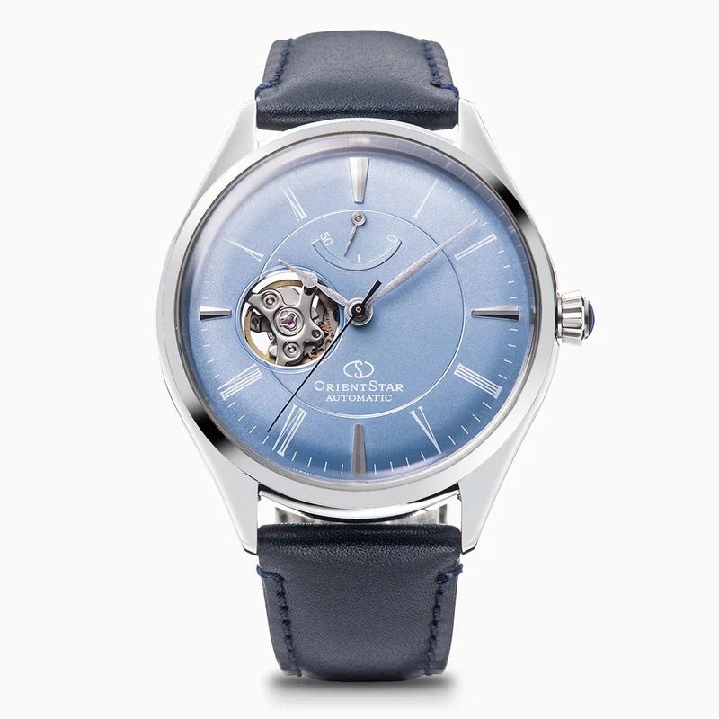 ORIENT STAR Classic Semi Skeleton Blue RE - AT0203L - Lam Workshop