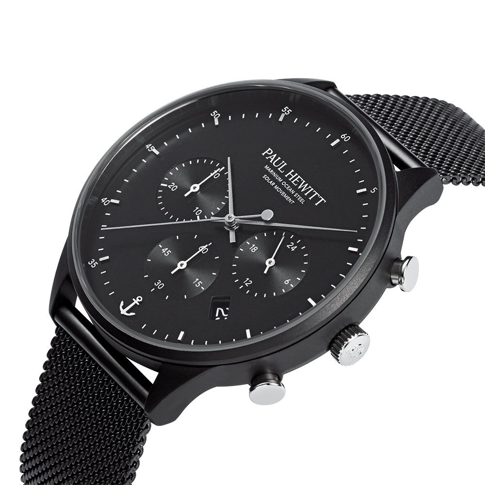 PAUL HEWITT Solar Chrono Black PH - W - 0299 - Lam Workshop