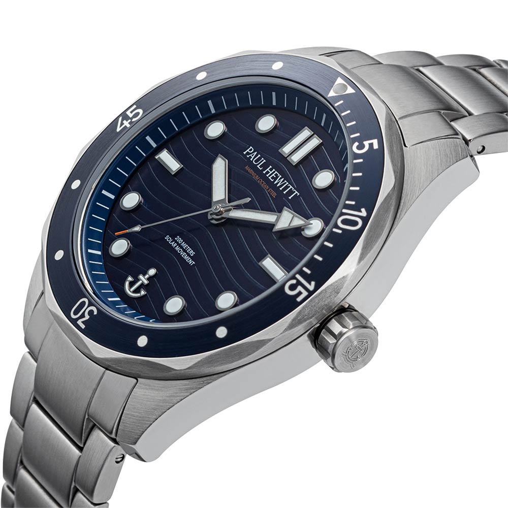 PAUL HEWITT Solar Ocean Diver Silver Blue PH - W - 0327 - Lam Workshop