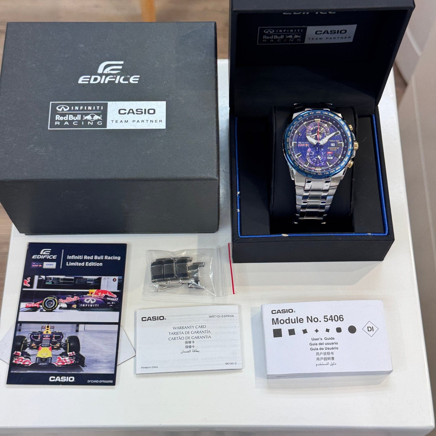 Pre - Owned Watches - CASIO EFR - 550RB - 2A, 90% new - Lam Workshop