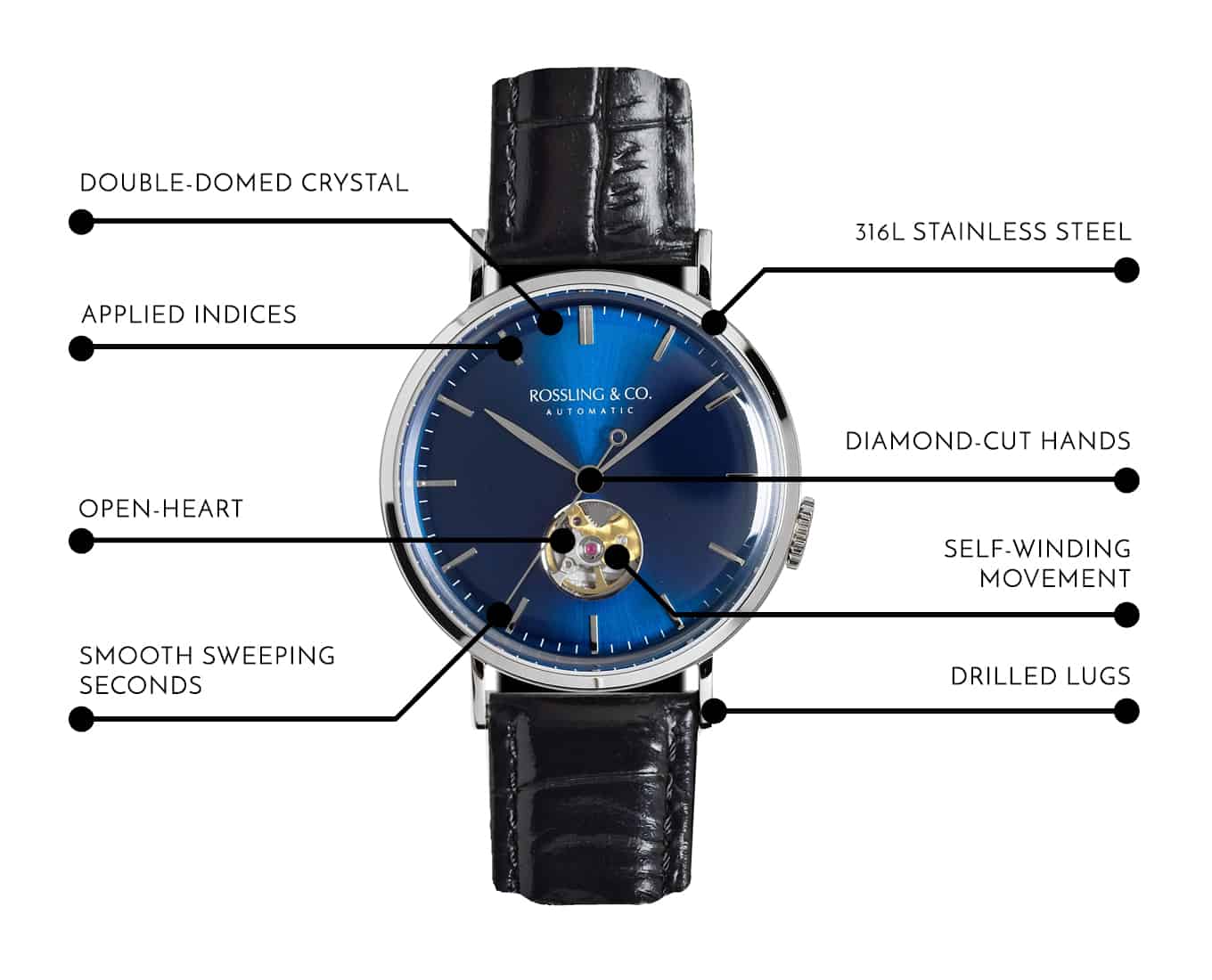 ROSSLING & CO. Metropolitan 40mm Automatic - RO - 004 - 006 - Lam Workshop