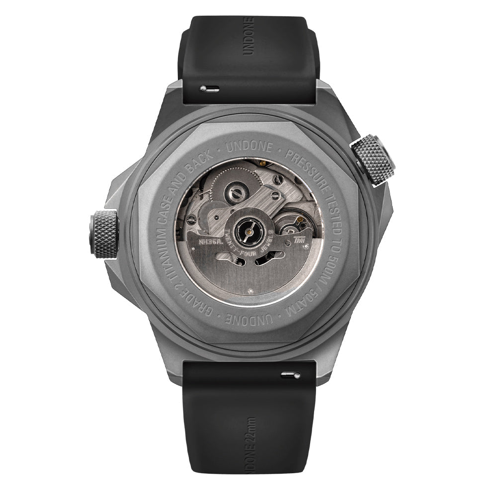 UNDONE Aquadeep Signal Black Automatic AQD - 369 - BLK - Lam Workshop