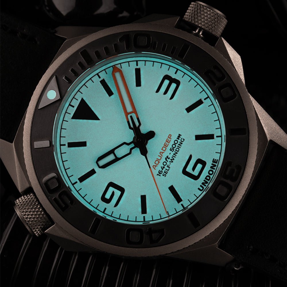 UNDONE Aqualume Black Rubber Automatic AQD - RBR - BLK - Lam Workshop